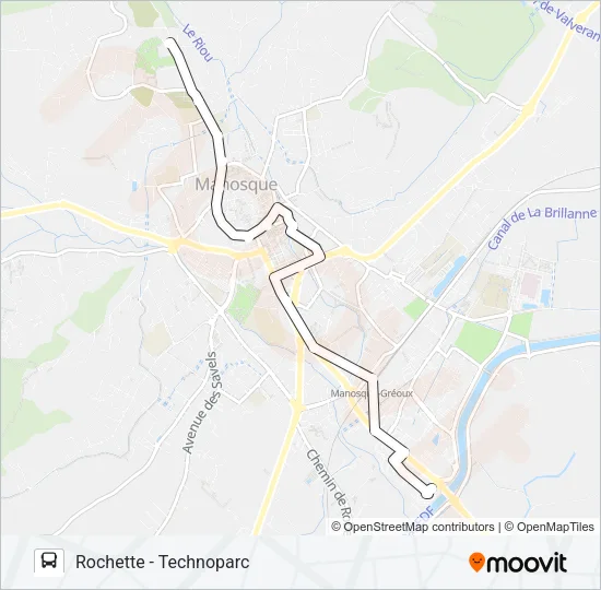 114 DLVA Bus Line Map