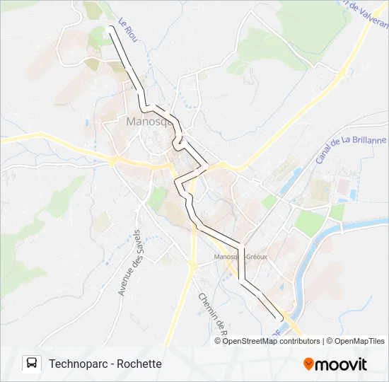 114 DLVA Bus Line Map