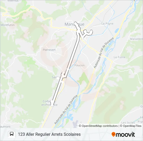 123 DLVA Bus Line Map