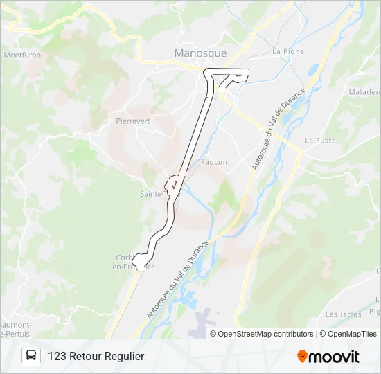 123 DLVA Bus Line Map