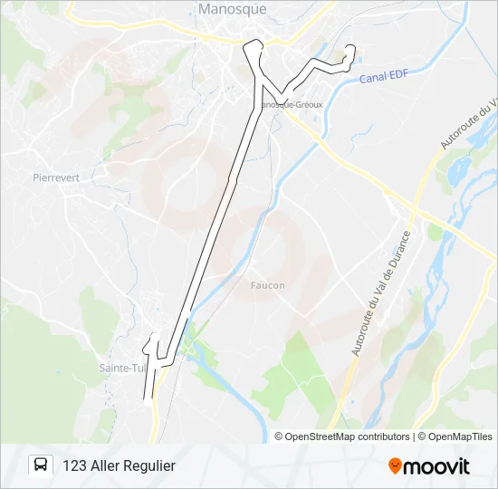 123 DLVA Bus Line Map