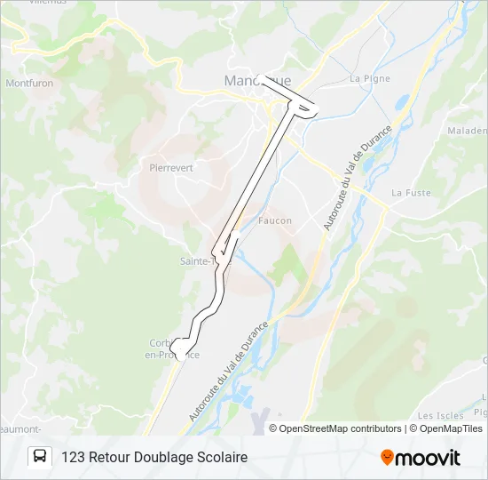123 DLVA Bus Line Map