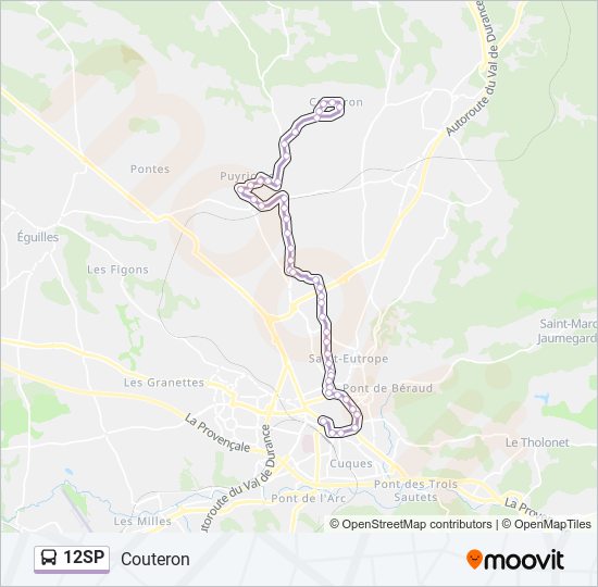 12SP bus Line Map