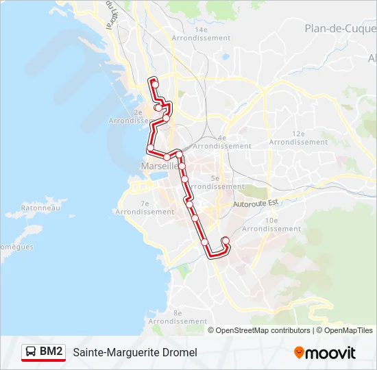 BM2 Bus Line Map