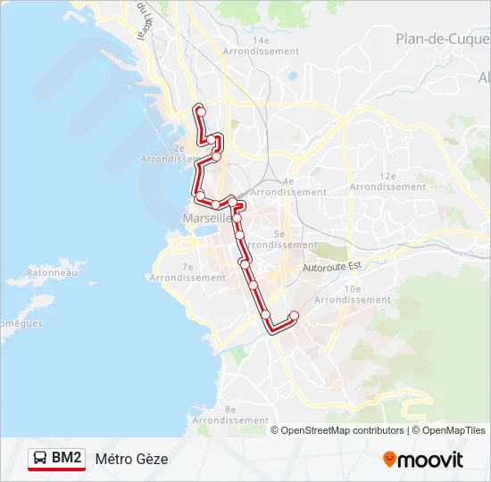 BM2 Bus Line Map