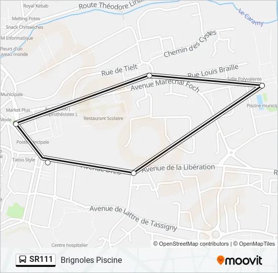 SR111 Bus Line Map
