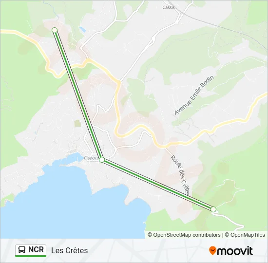 NCR Bus Line Map