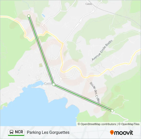NCR Bus Line Map