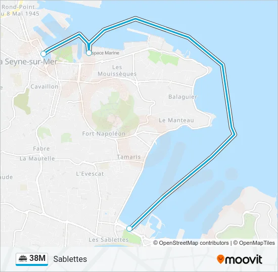 38M Ferry Line Map