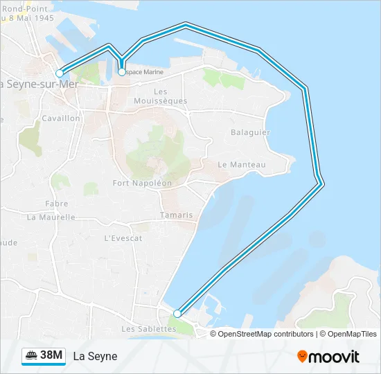 38M Ferry Line Map