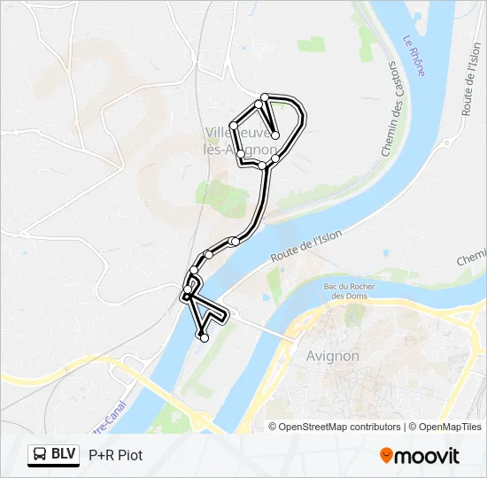 BLV Bus Line Map