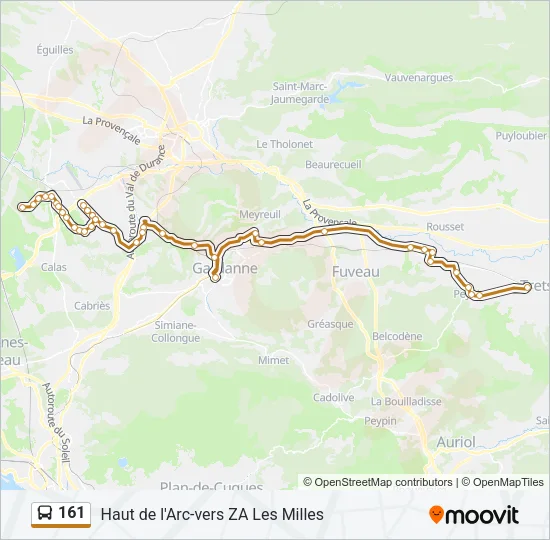 161 Bus Line Map