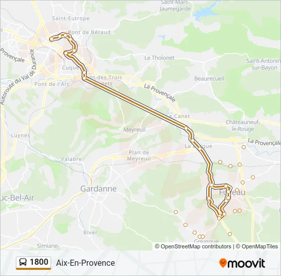 1800 Bus Line Map