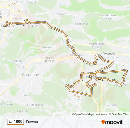 1800 Bus Line Map