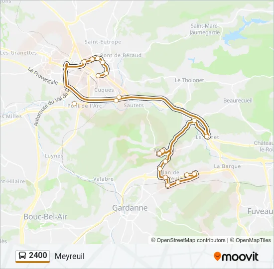 2400 Bus Line Map