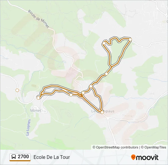 2700 Bus Line Map
