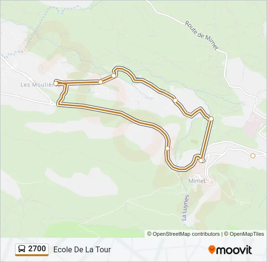 2700 Bus Line Map