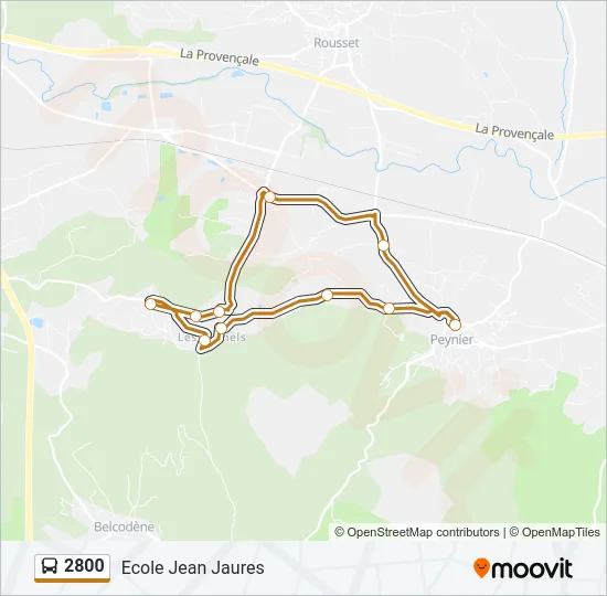 2800 Bus Line Map