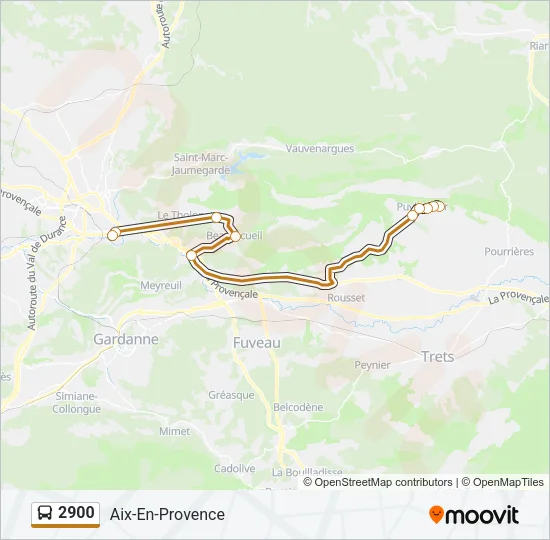 2900 Bus Line Map