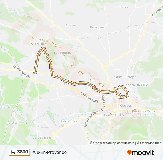 3800 Bus Line Map