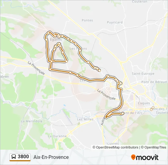 3800 Bus Line Map