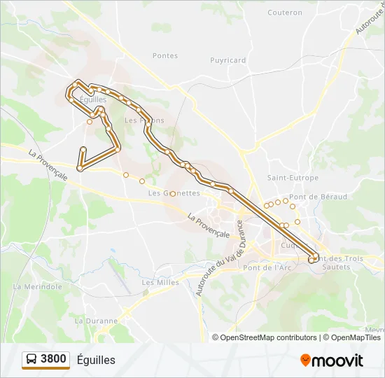 3800 Bus Line Map