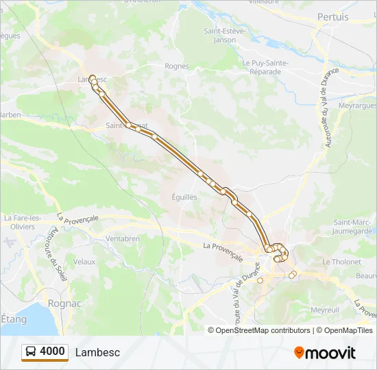 4000 Bus Line Map