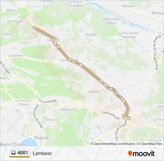 4001 Bus Line Map