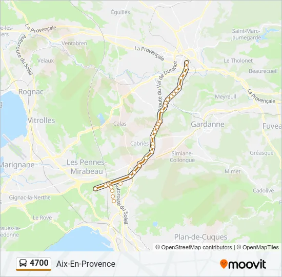 4700 Bus Line Map