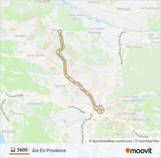 5600 Bus Line Map