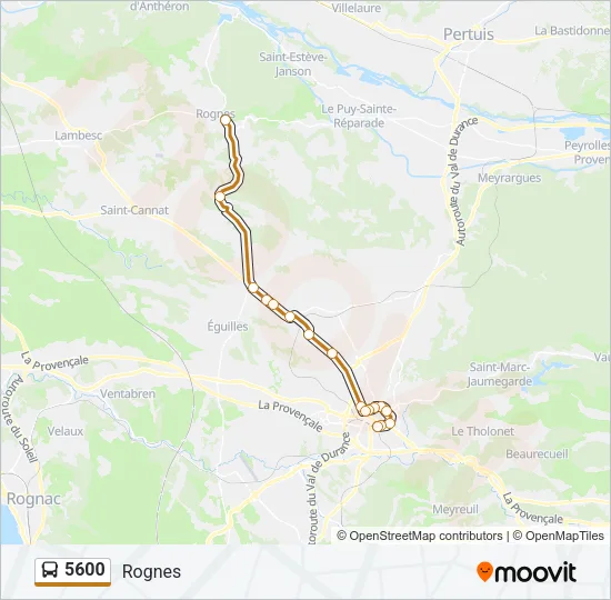 5600 Bus Line Map