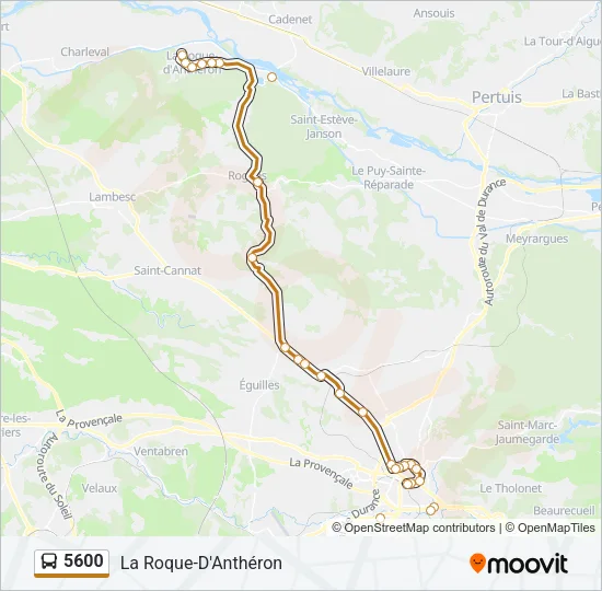 5600 Bus Line Map