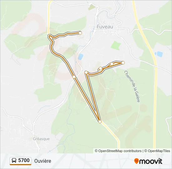 5700 Bus Line Map