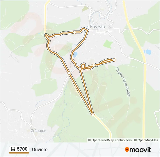 5700 Bus Line Map