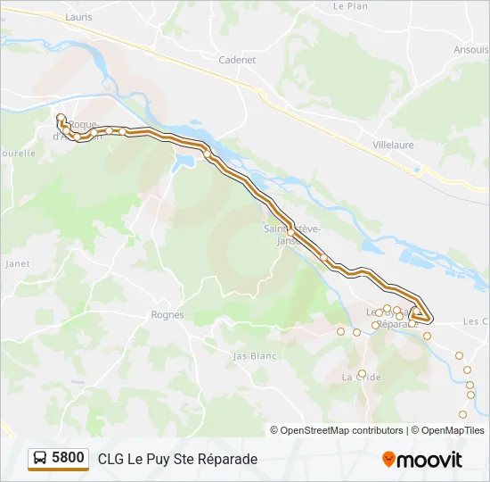 5800 Bus Line Map