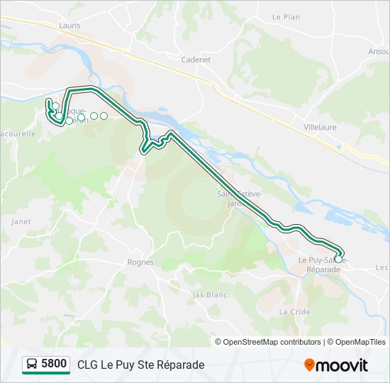 5800 bus Line Map