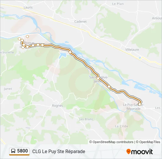 5800 Bus Line Map