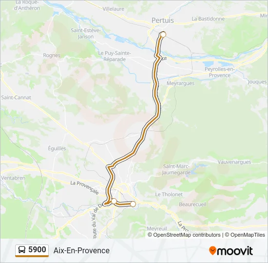 5900 Bus Line Map