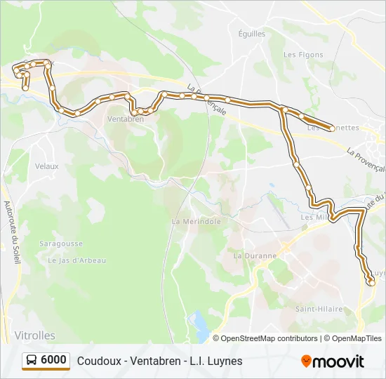 6000 Bus Line Map