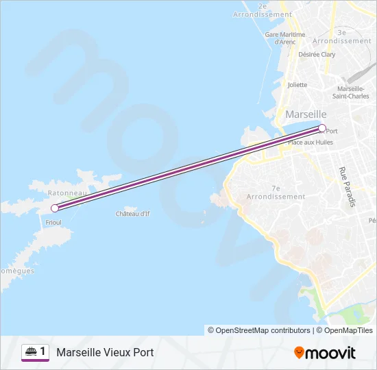 1 Ferry Line Map