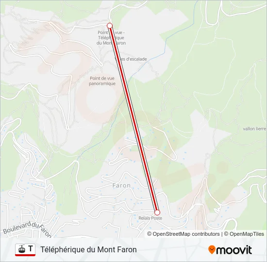 T Gondola Line Map