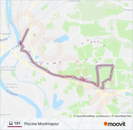 101 Bus Line Map