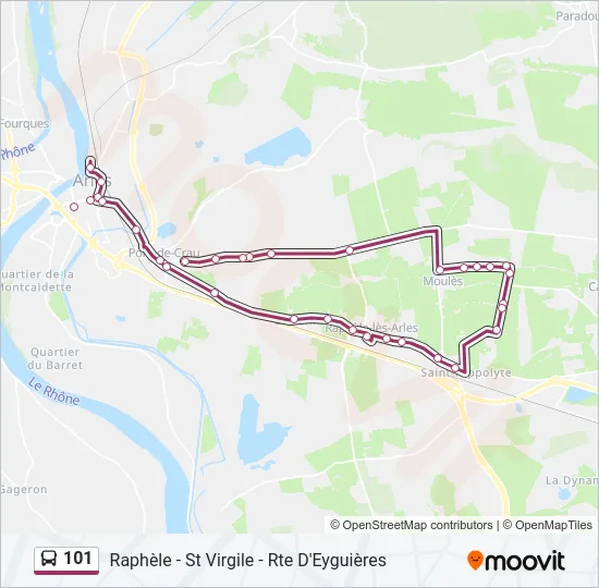 101 Bus Line Map