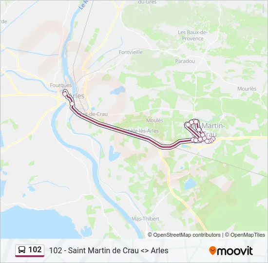 102 Bus Line Map