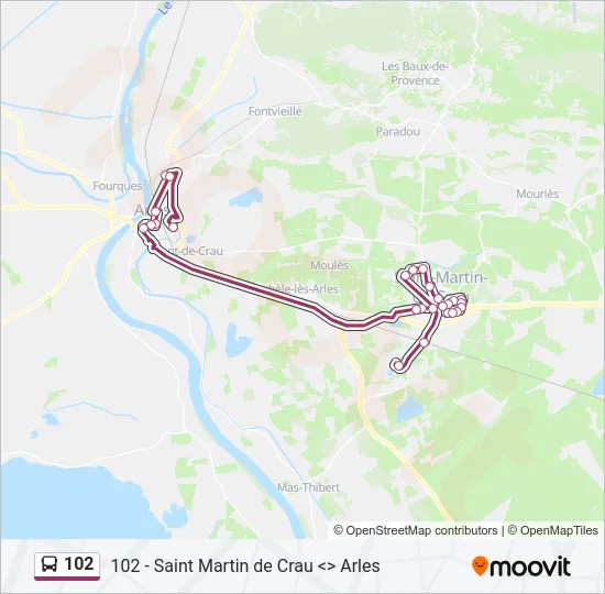 102 Bus Line Map