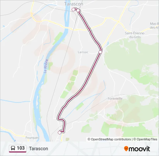 103 Bus Line Map