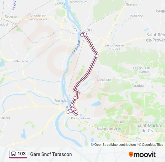 103 Bus Line Map