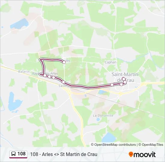 108 Bus Line Map