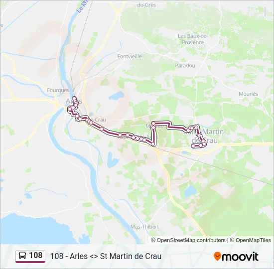 108 Bus Line Map