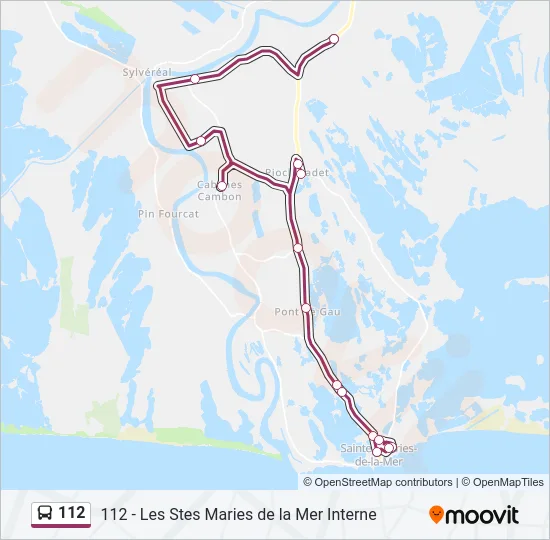 112 Bus Line Map